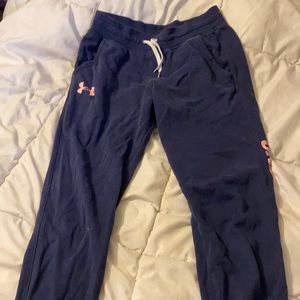 Navy Blue Under Armour Sweatpants
